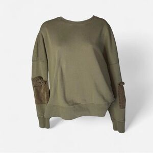 Fabletics Pearl Utility Crewneck Sweater Arm Sleeve Pockets XXL